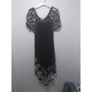 Venice Blue Dress Blue Embroided One Size Fits Most